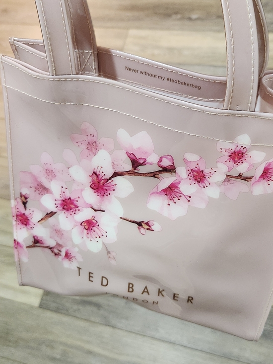 Ted Baker Handbags - Ted Baker Pink Floral Vinyl Tote Bag